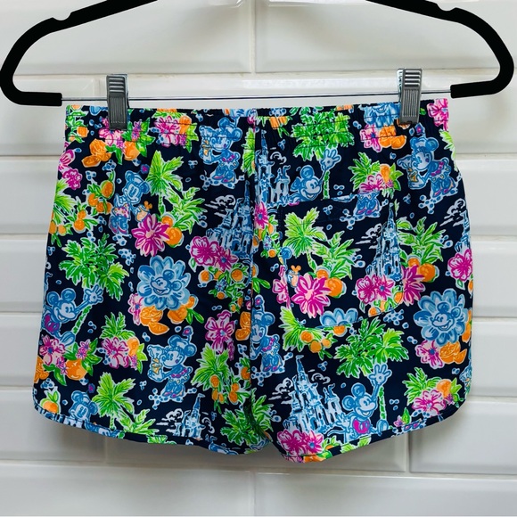 NWT XS Disney X Lilly Pulitzer Ocean Trail Short, Lilly Loves Disney - Picture 3 of 8